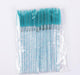 50pcs Shiny Disposable Eyelash Applicator Wands Curler Brush Set Mascara Eyebrow Spoolers  Comb Wands Spoolies Brushes