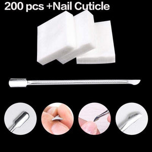 Hot Sale 900PCS/Lot Nail Polish Remover Nail Wipes Bath Manicure Gel Lint-Free Wipes 100%Cotton Napkins For Nails Nail art Tool