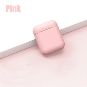 I12 Tws Wireless Bluetooth earphone HD sound quality music headphones with Charging Box for xiaomi note 6 7 8 pro pink green