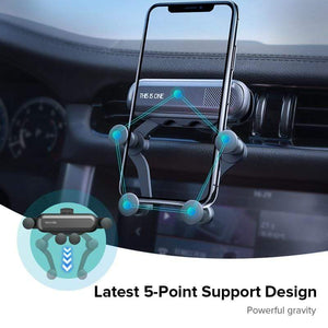INIU Gravity Car Holder For Phone in Car Air Vent Clip Mount No Magnetic Mobile Phone Holder GPS Stand For iPhone XS MAX Xiaomi