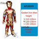 Oiko Store  iron Man-1254 / S Spiderman Superman Iron Man Cosplay Costume for Boys Carnival Halloween Costume for Kids Star Wars Deadpool Thor Ant man Panther