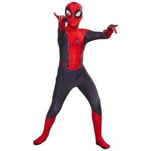 Oiko Store  Kids Spider Man Far From Home Peter Parker Cosplay Costume Zentai Spiderman Superhero Bodysuit Suit Jumpsuits Halloween Costume