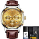 LIGE Men Watches Top Luxury Brand Full Steel Waterproof Sport Quartz Watch Men Fashion Date Clock Chronograph Relogio Masculino