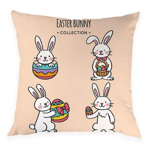 Happy Easter Egg Rabbit Decoration For Home Easter Bunny Party Diy Kids Gift Easter Decoration Supplies Cushion Cover 45*45Cm