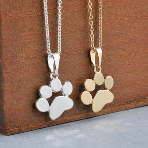 Oiko Store Ladies' Necklace - Pets Dogs Footprints