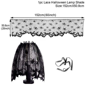 Oiko Store  lampshade QIFU Halloween Pumpkin Trick or Treat Curtain Halloween Decor Halloween 2019 Bat Spider Witch Pendant Haloween Party Accessories