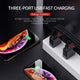 LED Display EU  3 Port USB Charger 3A Mobile Phone USB Charger Fast Charging Wall Charger For iPhone 11 Samsung Xiaomi Huawei