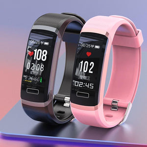 Letike GT101 Smart watch men Bracelet real-time monitor heart rate & sleeping best Couple Fitness Tracker pink fit women