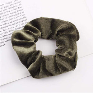 33Colors Korea Velvet Hair Scrunchie Elastic Hair Bands Solid Color Women Girls Headwear Ponytail Holder Hair Accessories