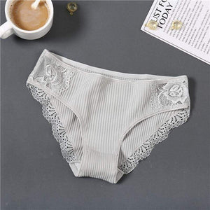 New Sexy Lace Panties For Women Girls Underwear Cotton Panty 2019 Soild Elasticity Comfortable Low-Rise Lingerie Panties M L XL