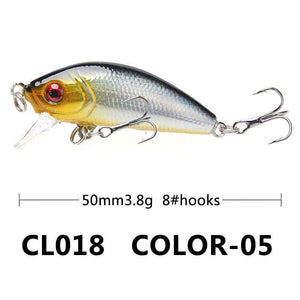 Fishing Lure Hard Bait Lure Minnow Wobbler 5Cm Topwater Plastic 2 Hooks Fishing Tackle Artificial Lures For Fishing Leurre Peche