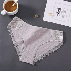 New Sexy Lace Panties For Women Girls Underwear Cotton Panty 2019 Soild Elasticity Comfortable Low-Rise Lingerie Panties M L XL