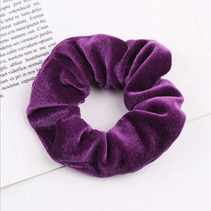 33Colors Korea Velvet Hair Scrunchie Elastic Hair Bands Solid Color Women Girls Headwear Ponytail Holder Hair Accessories