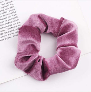 33Colors Korea Velvet Hair Scrunchie Elastic Hair Bands Solid Color Women Girls Headwear Ponytail Holder Hair Accessories