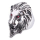Free Fan Vintage Punk Lion Animal Ring Men Hip Hop Goat Eagle Antique Silver Male Ring Goth Jewelry Anillo Hombre 2019
