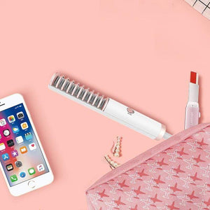 LisaPro 2019 New Arrival Mini Hair Straightener Brush Beard Comb Flat Iron Styler Mini hair styling tool little comb for straigh