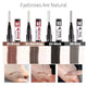 LULAA Waterproof Natural Eyebrow Pen Four-claw Eye Brow Tint Makeup Four Colors Eyebrow Pencil Brown Black Grey Brush Cosmetics