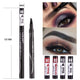 LULAA Waterproof Natural Eyebrow Pen Four-claw Eye Brow Tint Makeup Four Colors Eyebrow Pencil Brown Black Grey Brush Cosmetics