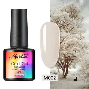 Oiko Store  M-009 MORDDA 8 ML Gel Polish UV LED Nail Varnish For Manicure 60 Colors Gel Lacquer Semi Permanent Gel Paint Nail Art DIY Design Tools