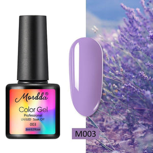 Oiko Store  M-011 MORDDA 8 ML Gel Polish UV LED Nail Varnish For Manicure 60 Colors Gel Lacquer Semi Permanent Gel Paint Nail Art DIY Design Tools