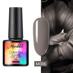 Oiko Store  M-018 MORDDA 8 ML Gel Polish UV LED Nail Varnish For Manicure 60 Colors Gel Lacquer Semi Permanent Gel Paint Nail Art DIY Design Tools