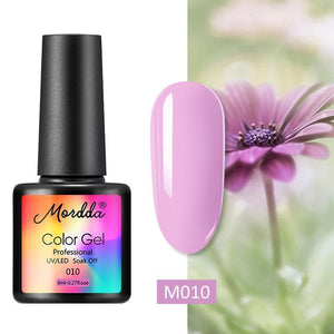 Oiko Store  M-025 MORDDA 8 ML Gel Polish UV LED Nail Varnish For Manicure 60 Colors Gel Lacquer Semi Permanent Gel Paint Nail Art DIY Design Tools
