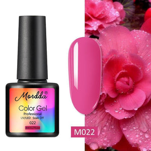 Oiko Store  M-050 MORDDA 8 ML Gel Polish UV LED Nail Varnish For Manicure 60 Colors Gel Lacquer Semi Permanent Gel Paint Nail Art DIY Design Tools