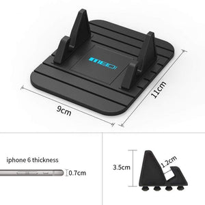 MEIDI Car Dashboard Non-slip Mat Rubber Mount Phone Holder Pad Mobile Phone Stand Bracket For Samsung  Xiaomi Mobile Holder (black)