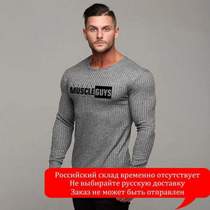 Men fashion t shirt 2019 NEW Spring summer Slim shirts male Tops Leisure Bodybuilding Long Sleeve personality tees clothing