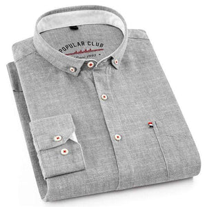 DAVYDAISY 2019 High Quality Men Shirt Long Sleeve Cotton And Linen Turn-Down Collar Dress Solid Casual Shirt Men Camisas DS-240