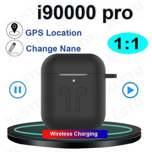 New i90000 pro tws 1:1 Blutooth Earphones 8D Stereo Earbuds with GPS Rename Headsets Wireless charge PK I12 i200 i9000 i500 tws