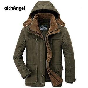 New Minus 40 Degrees Winter Jacket Men Thicken Warm Cotton-Padded Jackets Men's Hooded Windbreaker Parka Plus Size Jacket Men