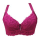 New Plus Size Bra Ultrathin Lace Bralette For Woman Racerback Push Up Cotton Brassiere Underwire C D E Cup Bras Underwear 105E