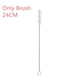 2/4/8Pcs Colorful Reusable Drinking Straw High Quality 304 Stainless Steel Metal Straw with Cleaner Brush For Mugs 20/30oz