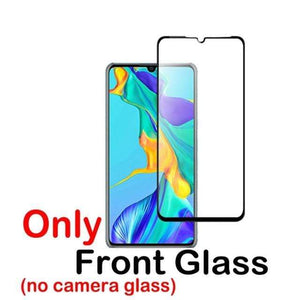 2 in 1 Screen Protector Full Protective Glass For Huawei P30 lite Pro Back Camera Lens film Tempered Glass On Huawei P30 Lite