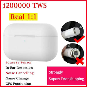 Original i200000 TWS Air pro3 1:1 Copy Earbus Wireless Bluetooth headphone pk w1 h1 1536u chip i500 i10000 i20000 i90000 pro TWS (ESI200000WW00)