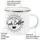 Personalized photo print Enamel MUG Coffee Milk Tea Cup Travel mug Unique Gifts (White 350ml)