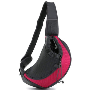 Pet Puppy Carrier Outdoor Travel Handbag Pouch Mesh Oxford Single Shoulder Bag Sling Mesh Comfort Travel Tote Shoulder Bag