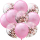 10pcs/lot 12inch Latex Balloons And Colored Confetti Birthday Party Decorations Mix Rose Wedding Decoration Helium Ballon