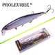 Oiko Store  Proleurre 1PCS Minnow Fishing Lure Laser Hard Artificial Bait 3D Eyes 11cm 14g Fishing Wobblers diving 0.2m-1m Crankbait Minnows