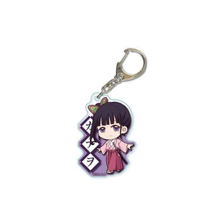 Anime Demon Slayer Kimetsu no Yaiba Keychain Cute Acrylic Tanjirou Nezuko Agatsuma Zenitsu Rengoku Kyoujurou Key Chain Jewelry