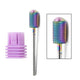 28 Type Nail Drill Bits For Electric Drill Manicure Machine Accessory Rainbow Tungsten Carbide Ceramic Milling Cutter Nail Files