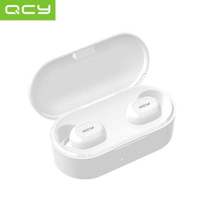 Oiko Store  QCY QS2 TWS Bluetooth V5.0 Headphones 3D Stereo Sports Wireless Earphones with Dual Microphone