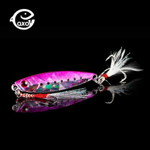 Oiko Store  QXO Fishing Lure 10 20 30g Jig Light Silicone Bait Wobbler Spinners Spoon Bait Winter Sea Ice Minnow Tackle Squid Peche Octopus