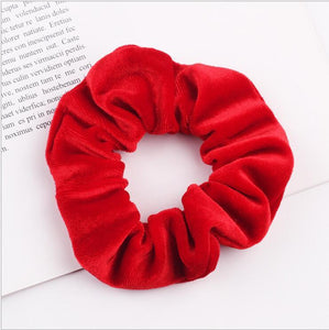 33Colors Korea Velvet Hair Scrunchie Elastic Hair Bands Solid Color Women Girls Headwear Ponytail Holder Hair Accessories