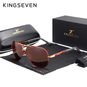 KINGSEVEN Men Vintage Aluminum Polarized Sunglasses Classic Brand Sun glasses Coating Lens Driving Eyewear For Men/Wome