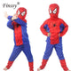 Oiko Store  Red Spiderman Cosplay Costume for Children Clothing Sets Spider Man Suit Halloween Party Cosplay Costume for Kids Long Sleeve