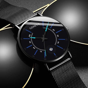 Relogio Masculino 2020 Fashion Mens Business Minimalist Watches Luxury Ultra Thin Stainless Steel Mesh Band Analog Quartz Watch