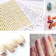 Rose Gold Silver 3D Nail Sticker Curve Stripe Lines Nails Stickers Adhesive Striping Tape Nail Art Stickers Decals