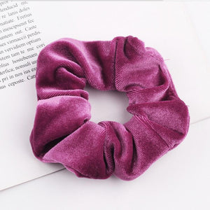 33Colors Korea Velvet Hair Scrunchie Elastic Hair Bands Solid Color Women Girls Headwear Ponytail Holder Hair Accessories